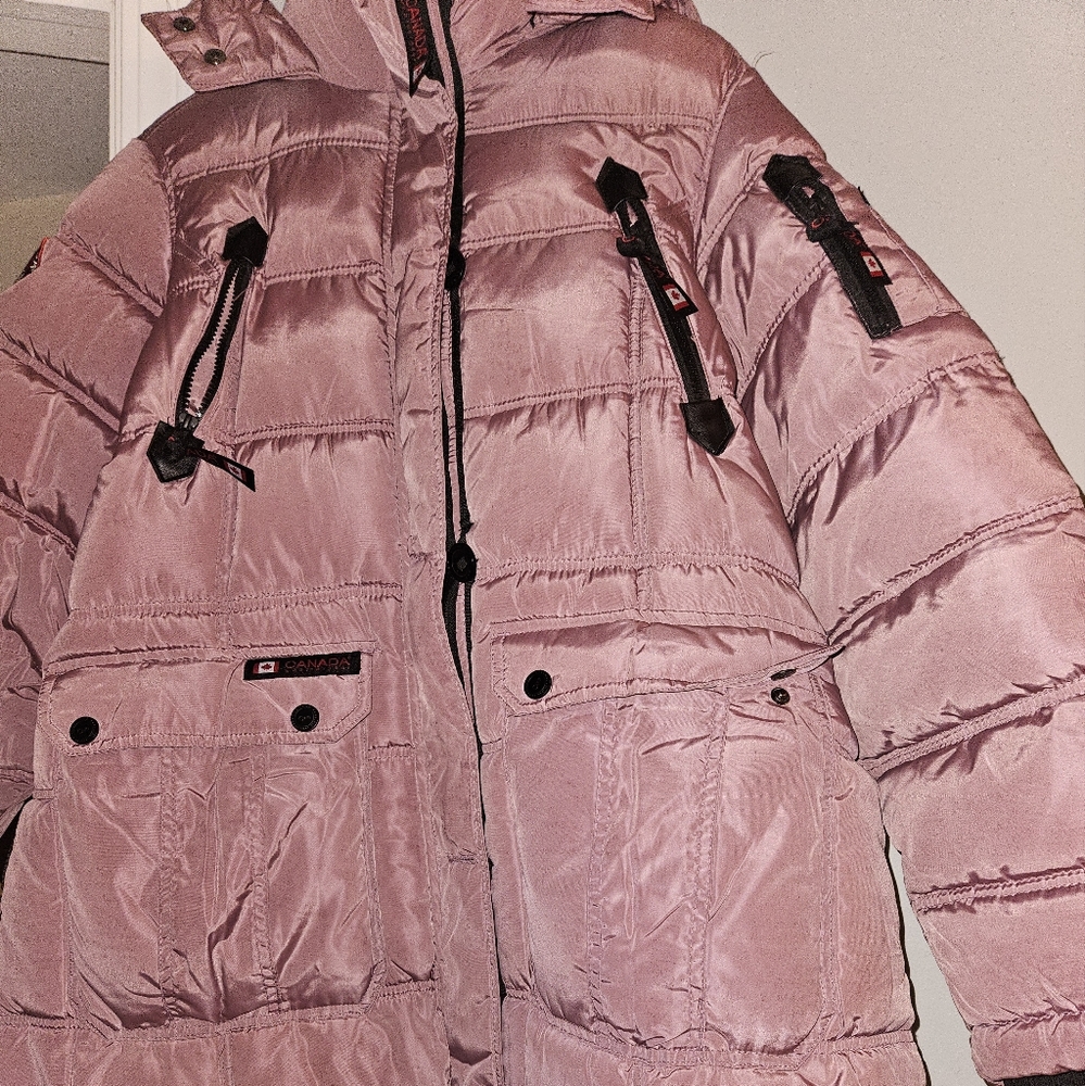 Canada Weathergear Long Women's XL purple puffer Coat